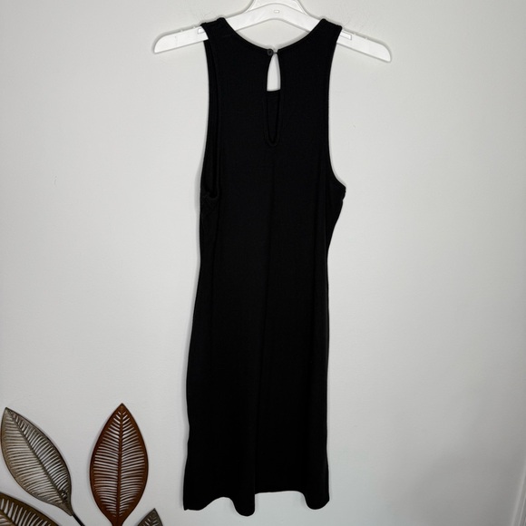 H11 Birdiebee‎ Rib Knit Slit Black Sleeves Dress - Picture 8 of 8